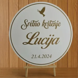 Krug za krštenje, pričest, krizmu